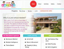 Tablet Screenshot of littleamigospreschool.com
